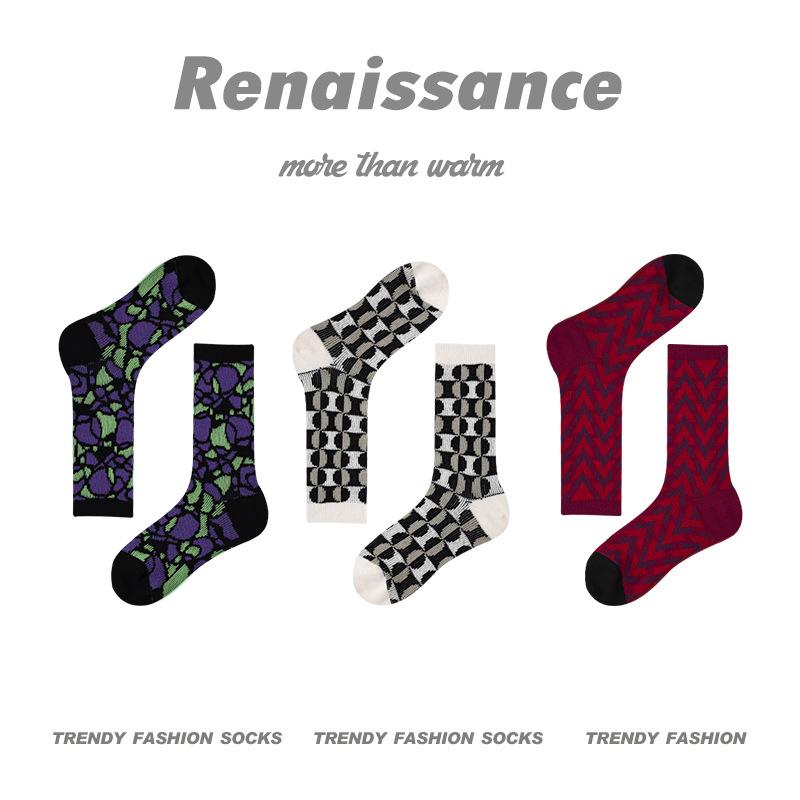 3 пары женских весенне-осенних носков-гольф в стиле ретро, новый тренд