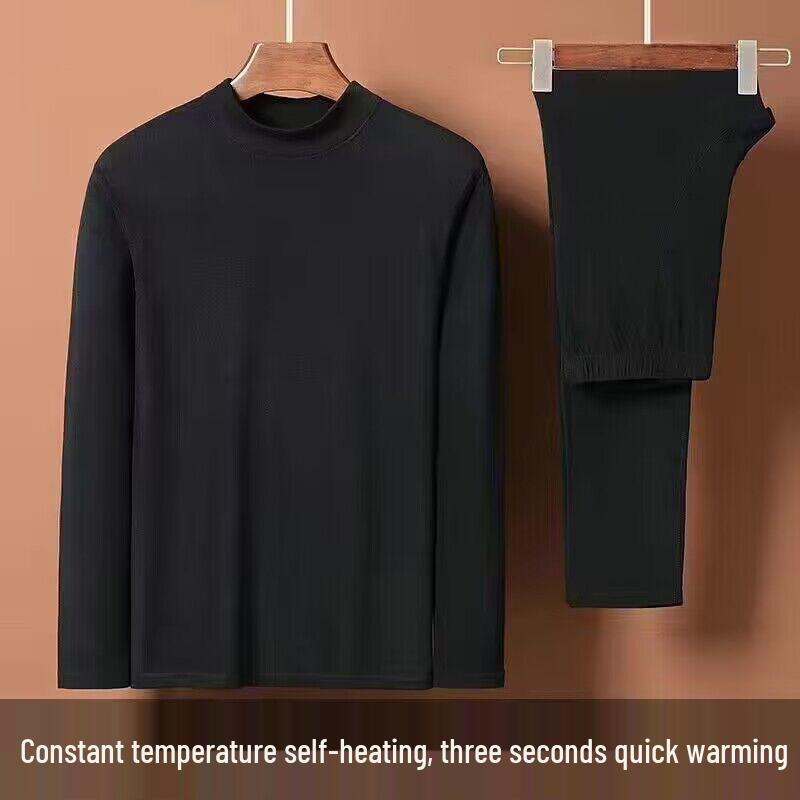 Унисекс Двусторонний Бархатный Теплый Комплект - Идеален для Осени, Зимы и Весны в качестве Уютного Базового Слоя.