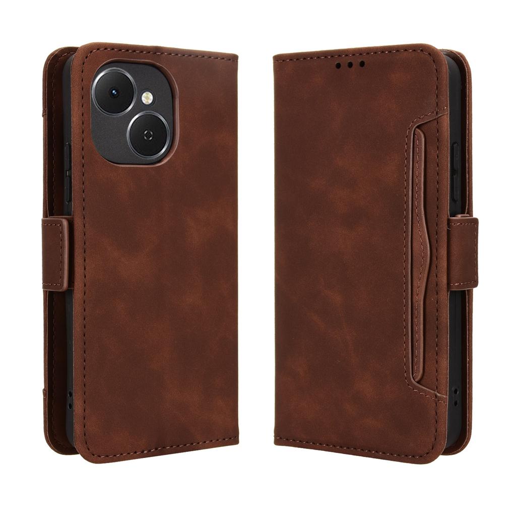 Кожаный чехол-кошелек для телефона TECNO Spark 40C с несколькими слотами для карт