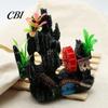 Spinning Waterwheel for Fish Tank Aquarium Waterwheel, Ornament, Mini Rockery Mountain Air Bubbler, Dynamic Decoration Aerating Action Hideout