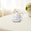 Porcelain Tea for Single Set Ceramic Decorative Enjoyment Serving Teapot Floral