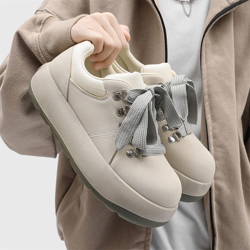 Новые мужские массивные кеды для скейтбординга 2025 года, оригинальные кроссовки кэжуал с большим носком, удобная обувь на платформе для студентов и уличной моды