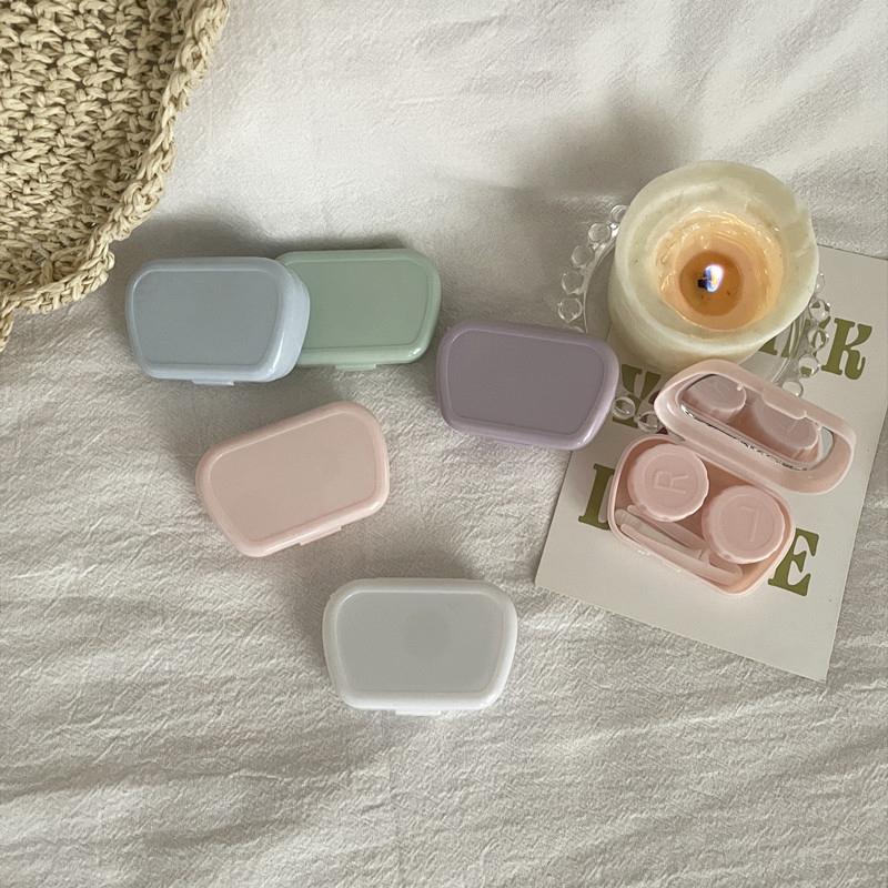 Коробка для контактных линз предотвращает утечку линзы крышка контейнер с зеркалом портативный подарок