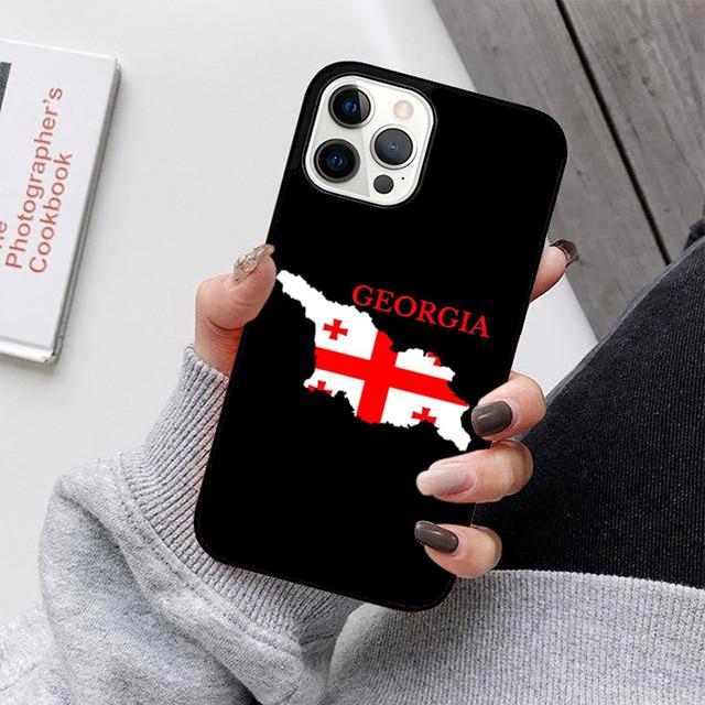 Чехол для телефона с флагом Грузии для iPhone 17 Air 16 15 14 13 12 11 Pro Max Plus Max Cover Shell coque