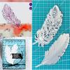 2 шт. Перья Металлические вырубные штампы Трафарет для DIY Скрапбукинга Фотоальбом Тиснение Бумажные карточки Поделки Вырубки