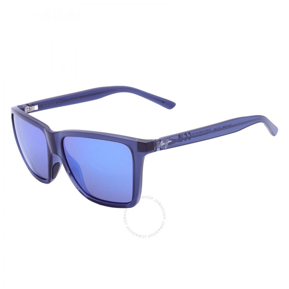 Maui Jim Cruzem Blue Hawaii Rectangular Unisex Sunglasses B864 03 57