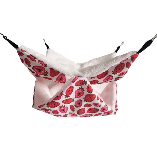 Гнездо хомяка, большое пространство, подвесная печать, сохраняет тепло, двухслойная ткань для отдыха, Рождество