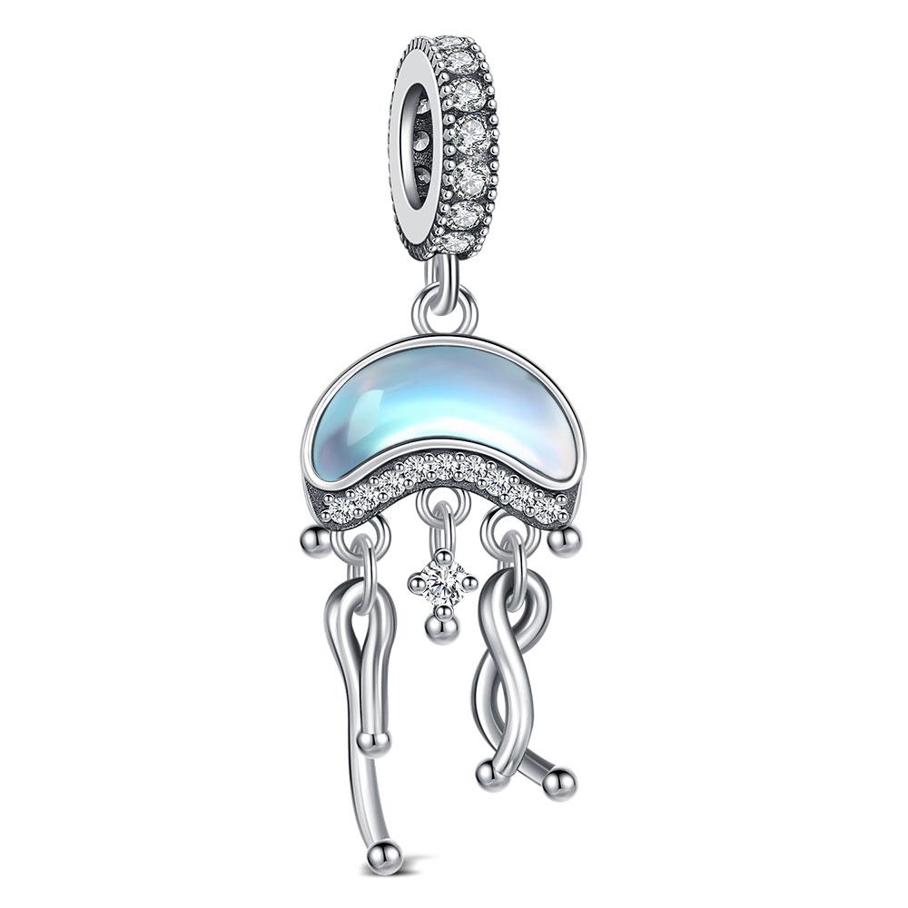 925 Silver Robot Charms Pendant sea turtle Moon Bead Fit Bracelet For Women DIY Fashion Jewelry Elegant Gift
