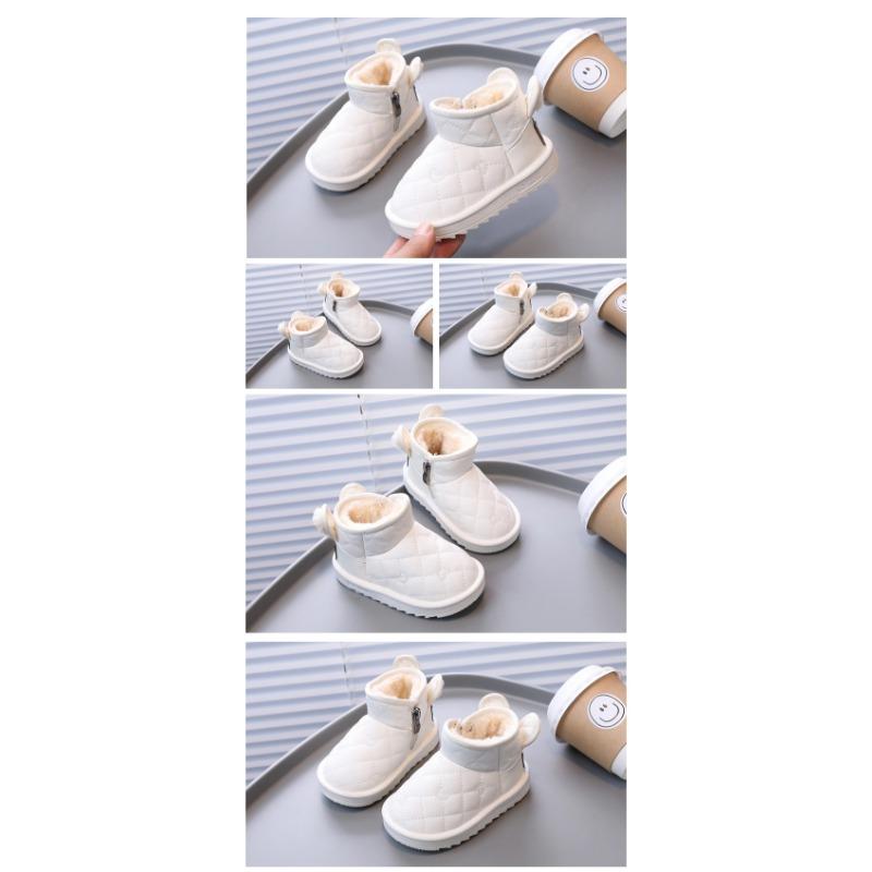 Корейская версия милых детских зимних ботинок, детская хлопковая обувь, зимняя детская обувь для малышей, женские бархатные утолщенные хлопковые ботинки