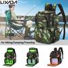 Lixada Fishing Tackle Bag Backpack Fishing Lures Bait Box Storage Bag with 4 Fishing Tackle Boxes