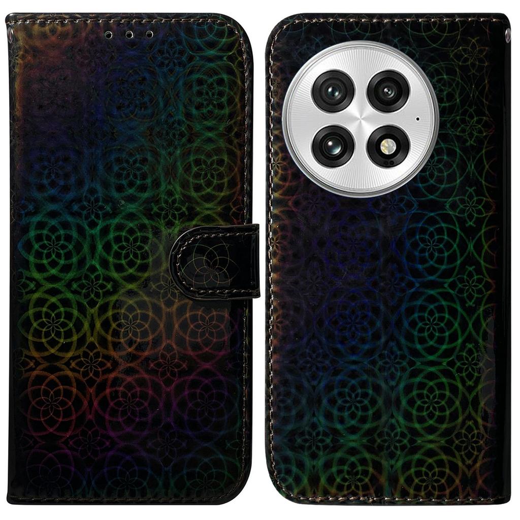 For OnePlus 13 Stand Case Dazzling Flower Leather Phone Cover