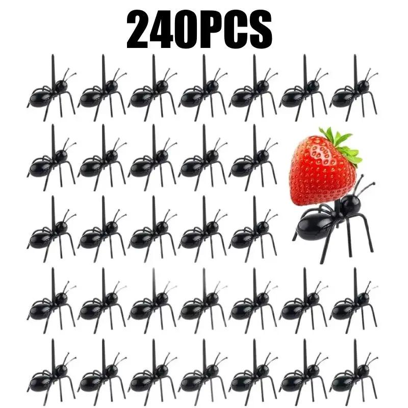 Animal Shaped Appetizer Forks Reusable Ant Toothpicks Fruit Dessert Tools Party Snack Picks Wedding Events