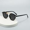 Retro Round Sunglasses Women Fashion Small Oval Sun Glasses for Female Vintage Shades Driving Rivet Tortoiseshell Eyeglasses