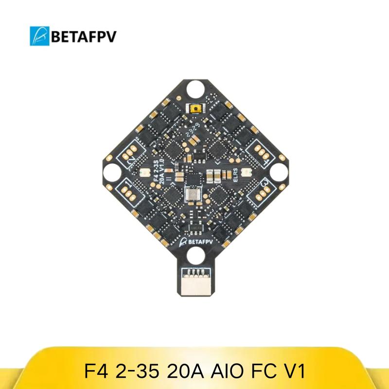 F4 2-3S 20A AIO FC BETAFPV V1, Integrated HD VTX with O3 6-Pin PMU for HD Whoop Drones, Dual BEC USB Port