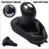 5 Speeds Leather Gear Stick Gaiter Compatible with For Renault Clio 2 Clio 3 Megane 2 Scenic 2 Kangoo