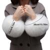 1Pair Sleeve Cover Thickened Insulation Hand Ring Faux Fur Sleeve Rabbit Like Sleeve Cover