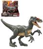 Mattel Мир Юрского периода Поврежденный Сияющий Велоцираптор [Общая длина: приблизительно. [20 см] [От 4 лет] HNC11