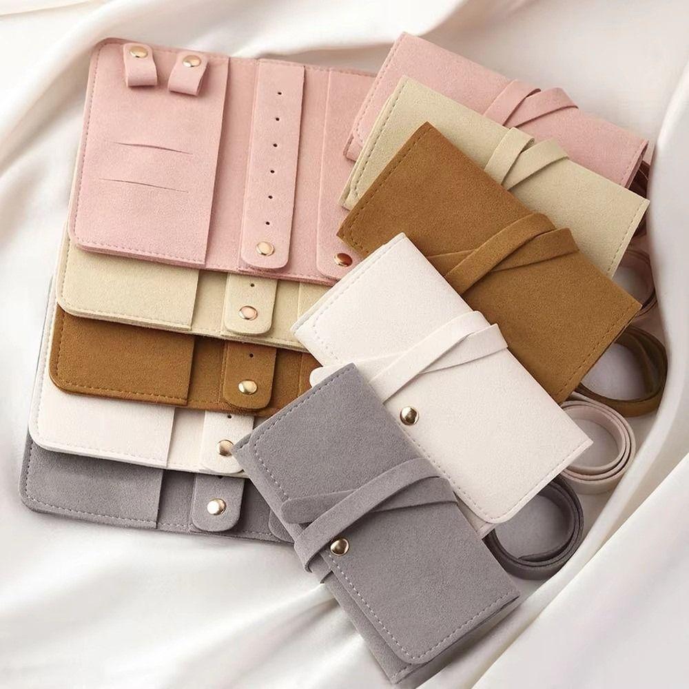 Portable Packing Pouches for Necklaces Foldable Jewelry Case Bag for Earrings Bracelet