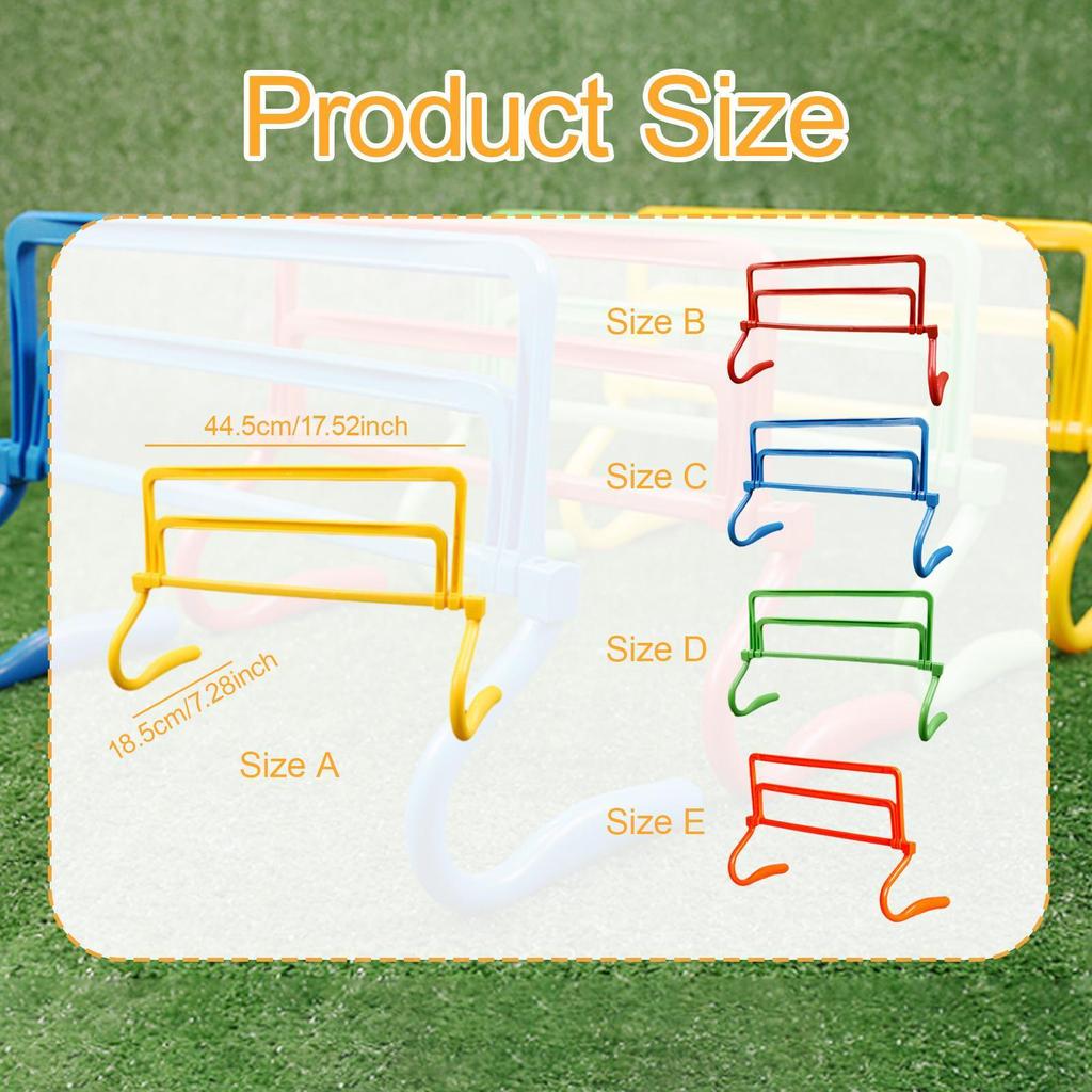 Agility Hurdle Adjustable Obstacles Jumping Bar Set Speed Training Equipment for Running