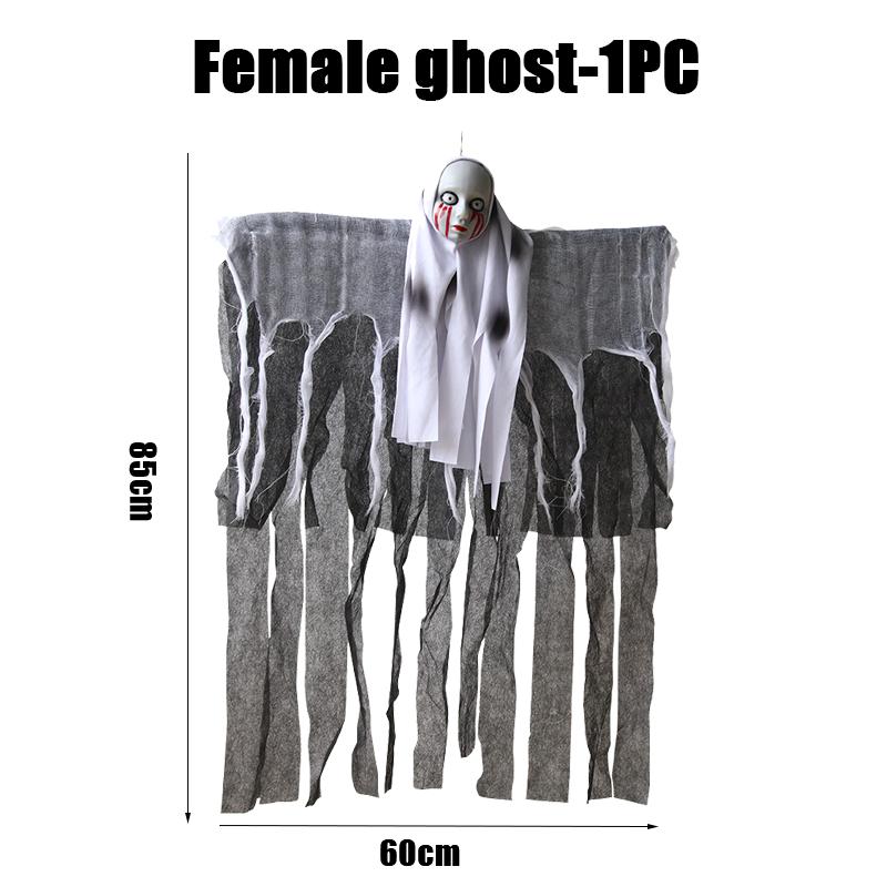 Halloween Hanging Ghost Skeletons Outdoor Decor Glow In the Dark Haunted House Props Scary Party Yard Decoration Supplies
