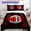 Ac Milan Bedding Set Breathable Duvet Cover With Pillowcases Home Decoration Birthday Gift
