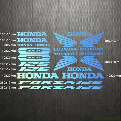 RFKNG1 Наклейки для мотоцикла Honda FORZA 125 Логотип Наклейка Водонепроницаемые wlfx8