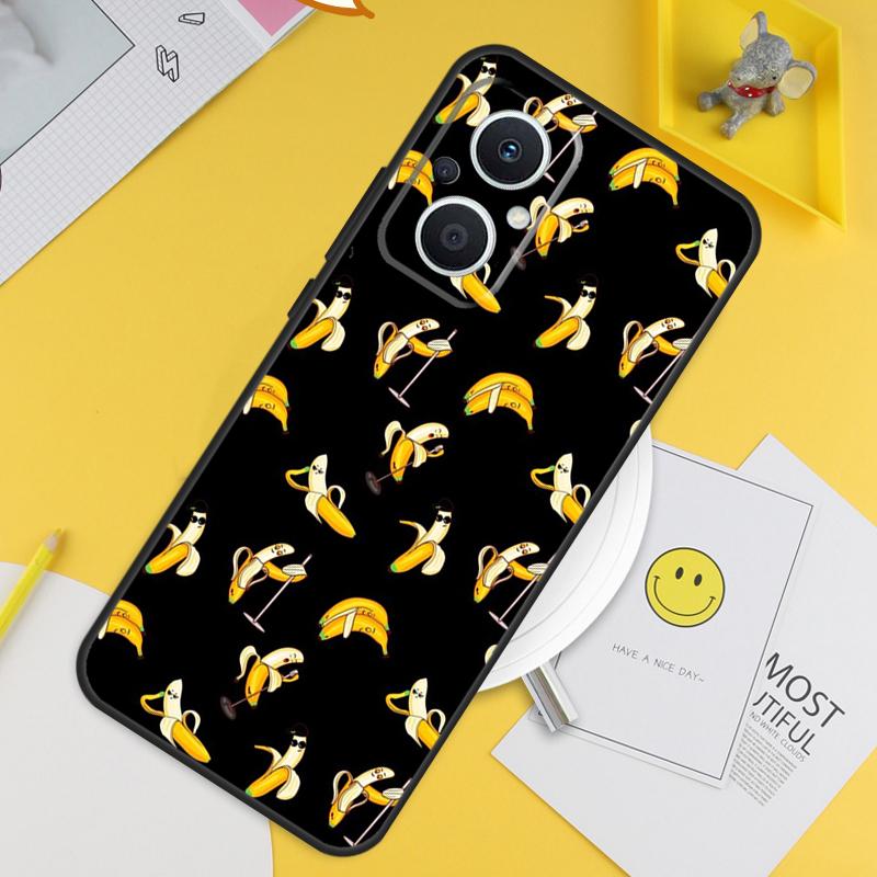 Memes Cartoon Funny Banana For OPPO Reno 12F 14F 13F 11F 10 11 12 13 14 Pro 7 8 Lite 8T OPPO Find X6 X5 X8 X9 Pro Case