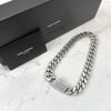 Б/у Новое Ожерелье-цепочка Saint Laurent Curb