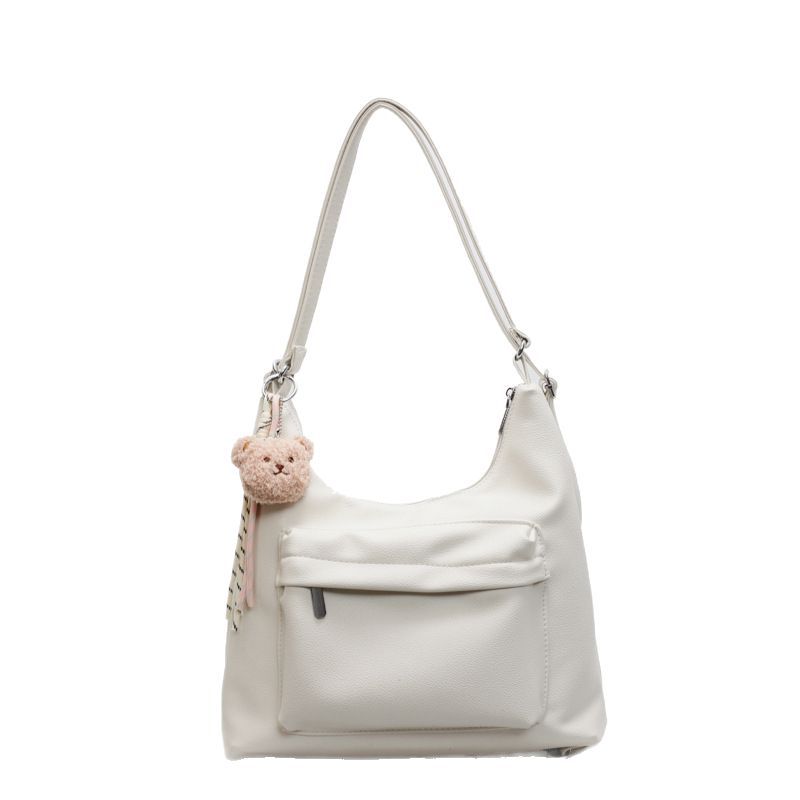 2025 Korean version of the new large-capacity shoulder bag women's versatile niche retro underarm bag casual commuter tote bag