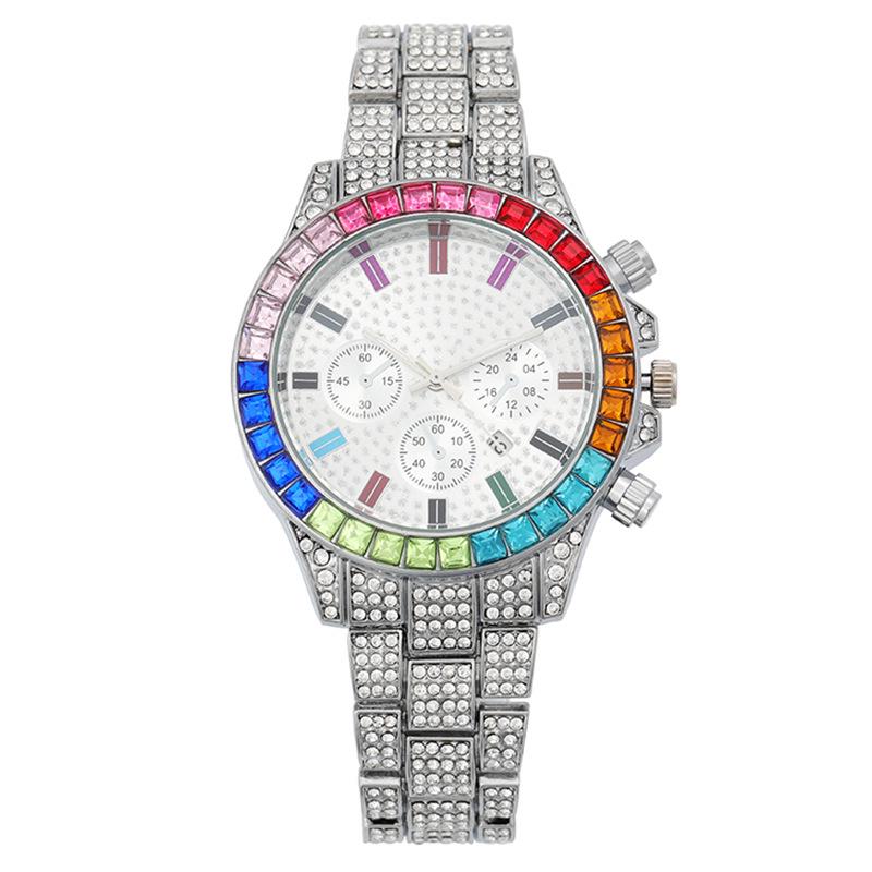 New Fashion Diamond-Studded Ladies' Watch with Calendar