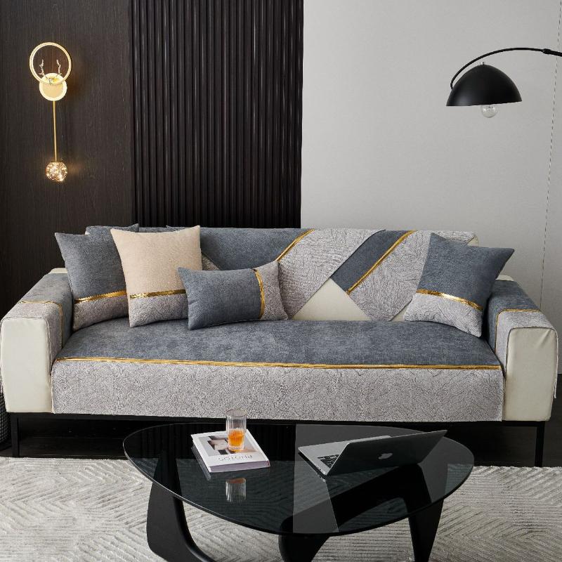 Роскошный чехол для дивана из шенилла Nordic Four Seasons Universal Anti-slip для дивана, подушка для украшения гостиной, чехол для диванного полотенца