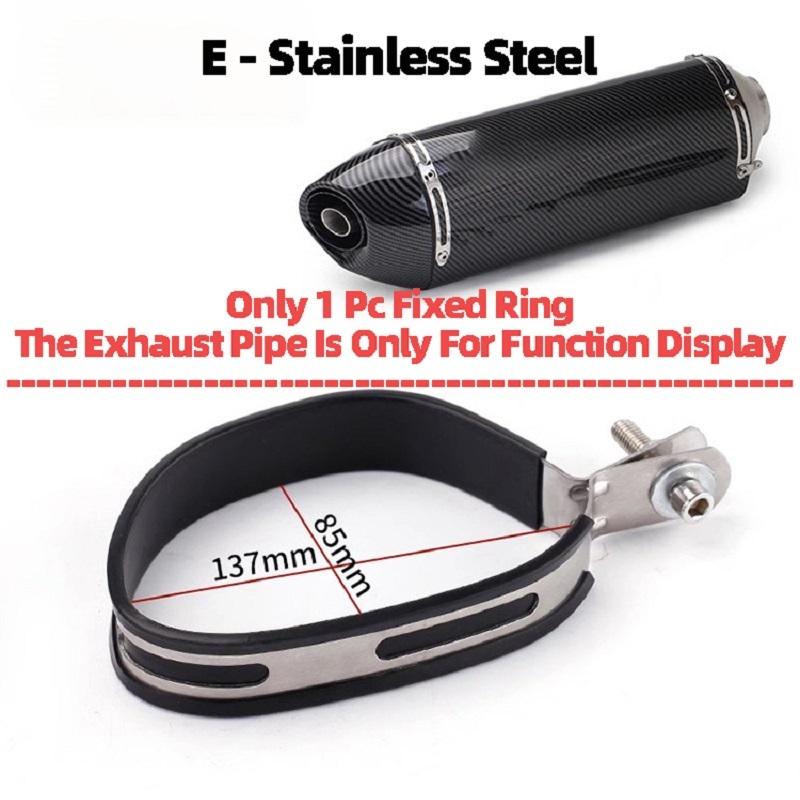 Universal Motorcycle Exhaust Clamp Exhaust Pipe Supporting Bracket Fix Ring Hanger For Yoshimura Sc Mivv Ak Ar Leovince Exhaust