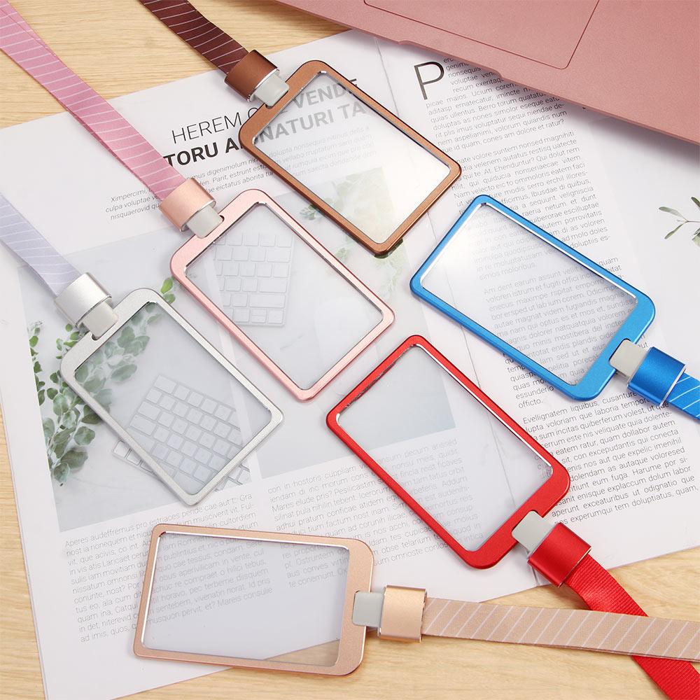 Обложка для пропуска со шнурками, школьные и офисные принадлежности, держатель для бейджа, чехол для ID-карты, держатель для кредитных карт