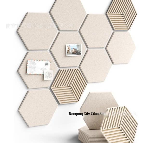 Hexagonal Polyester Fiber Acoustic Panel for Office and Piano Soundproofing