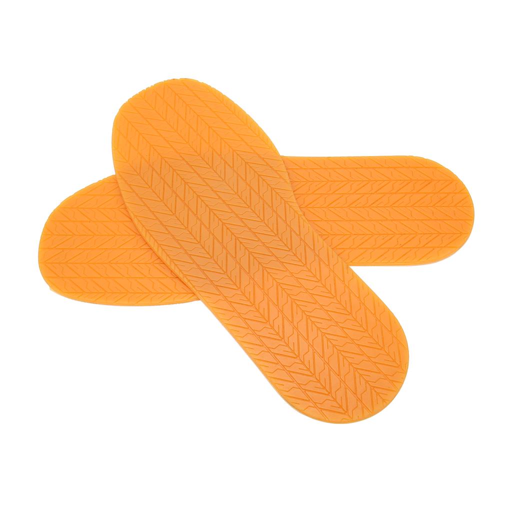 1 пара полных стелек 12,7 дюйма   4,9 дюйма в ширину Противоскользящие Поглощающие шум Резиновая подошва для обуви для ремонта Замены