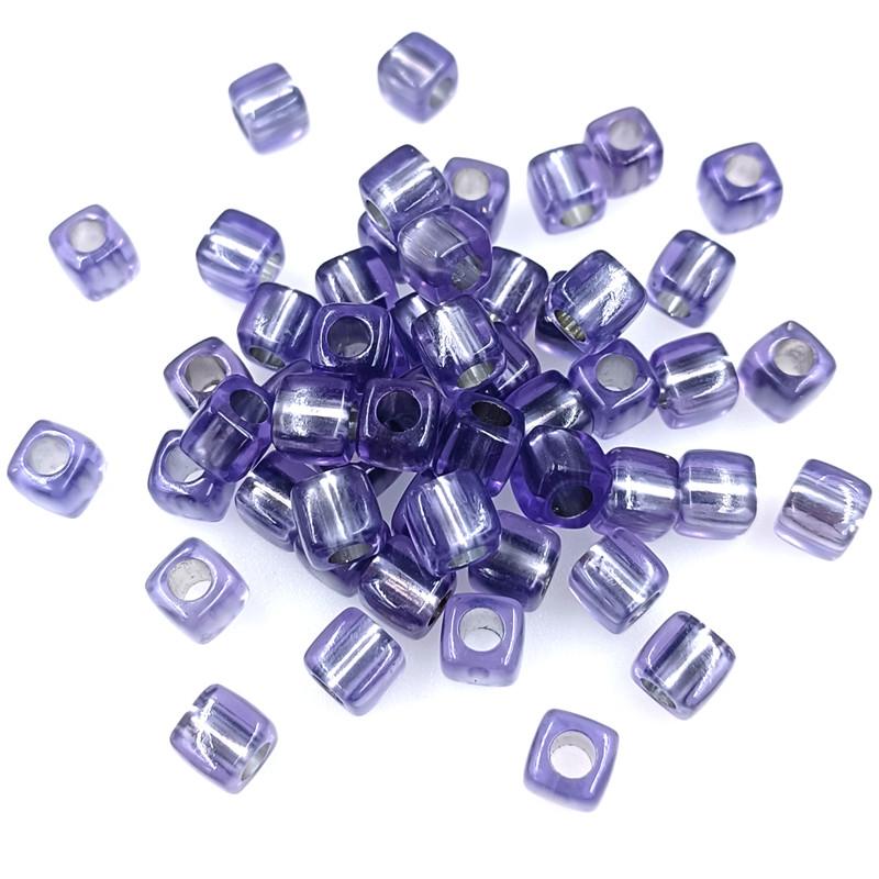 20pcs 8mm Fashion Acrylic Transparent Round Corner Cube Beads for Necklace Bracelet Making DIY Jewelry Accessories
