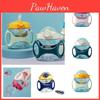 Loveduoqi Cartoon Children's Straw Cup With Handle Large Baby Anti-drop And Anti-choke Portable Water Bottle Bounce Training Learning Drinking Cup