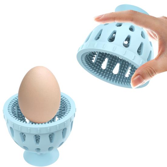 Yousheng 2Pcs Силиконовый очиститель для яиц Многоразовая мойка яиц Портативная щетка для чистки яиц Инструмент для чистки фруктов и овощей