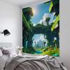 Anime Game HD MMinecraftS Tapestry Room Decor Wall Cloth Party Hanging Background Room Decor Baby Room