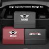 Car Mounted Large Capacity Foldable Suede Nappa Leather Trunk Storage Box For BMW Mini Works Cooper F54 F55 F56 F57 F60 R50 R52