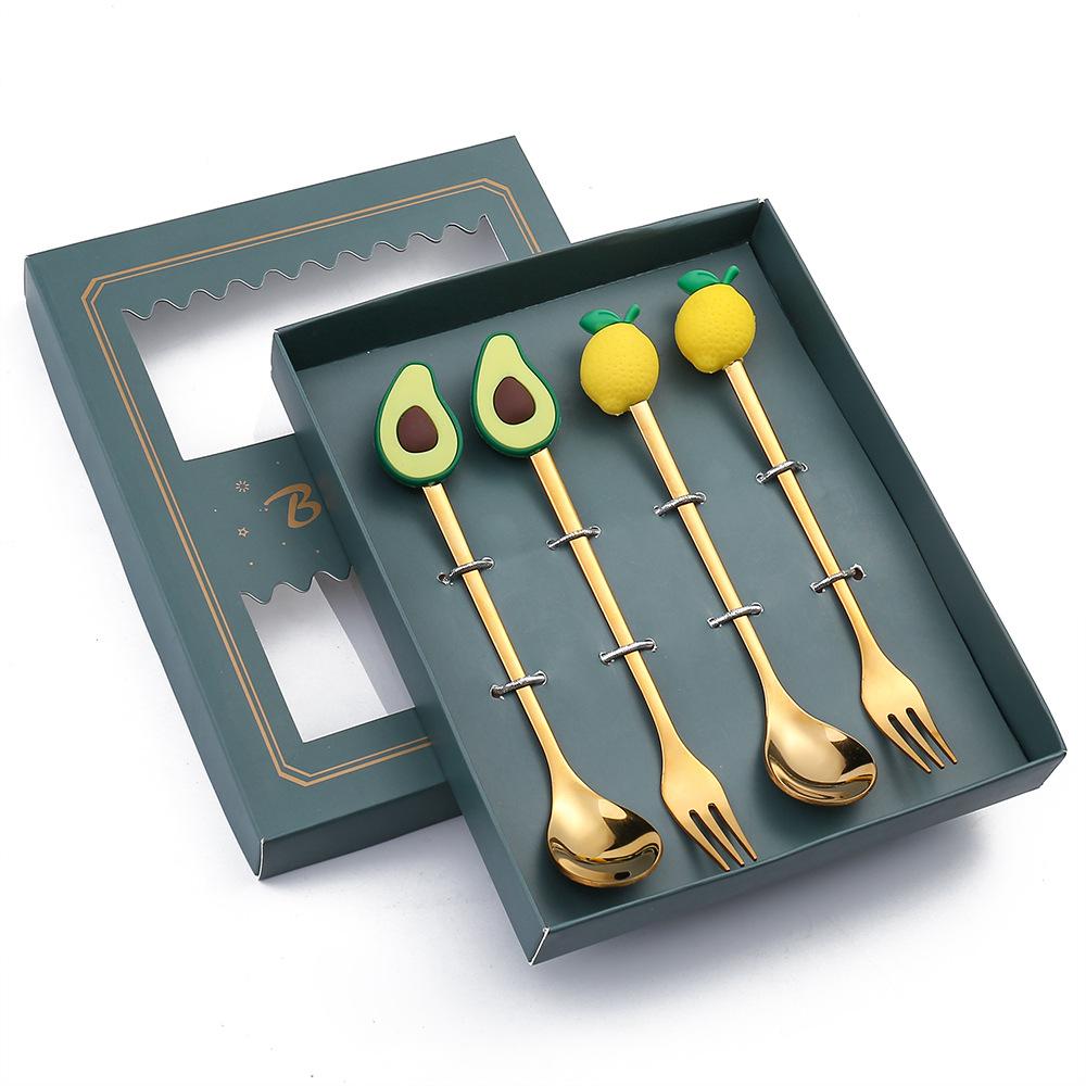 HANYANG 410 Stainless Steel Cutlery Home Hotel Use Cute Spoon Fork Western Cutlery