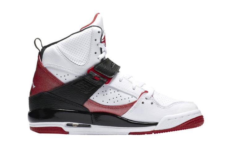 Jordan Кроссовки Flight 45 High White Red Black GS 524865-130