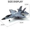 RC Plane 4CH F35 F22 Fighter 2.4G EPP RC Airplane Lightning Remote Control Aircraft Warbird Flight Toys for Boys Kids Children F935
