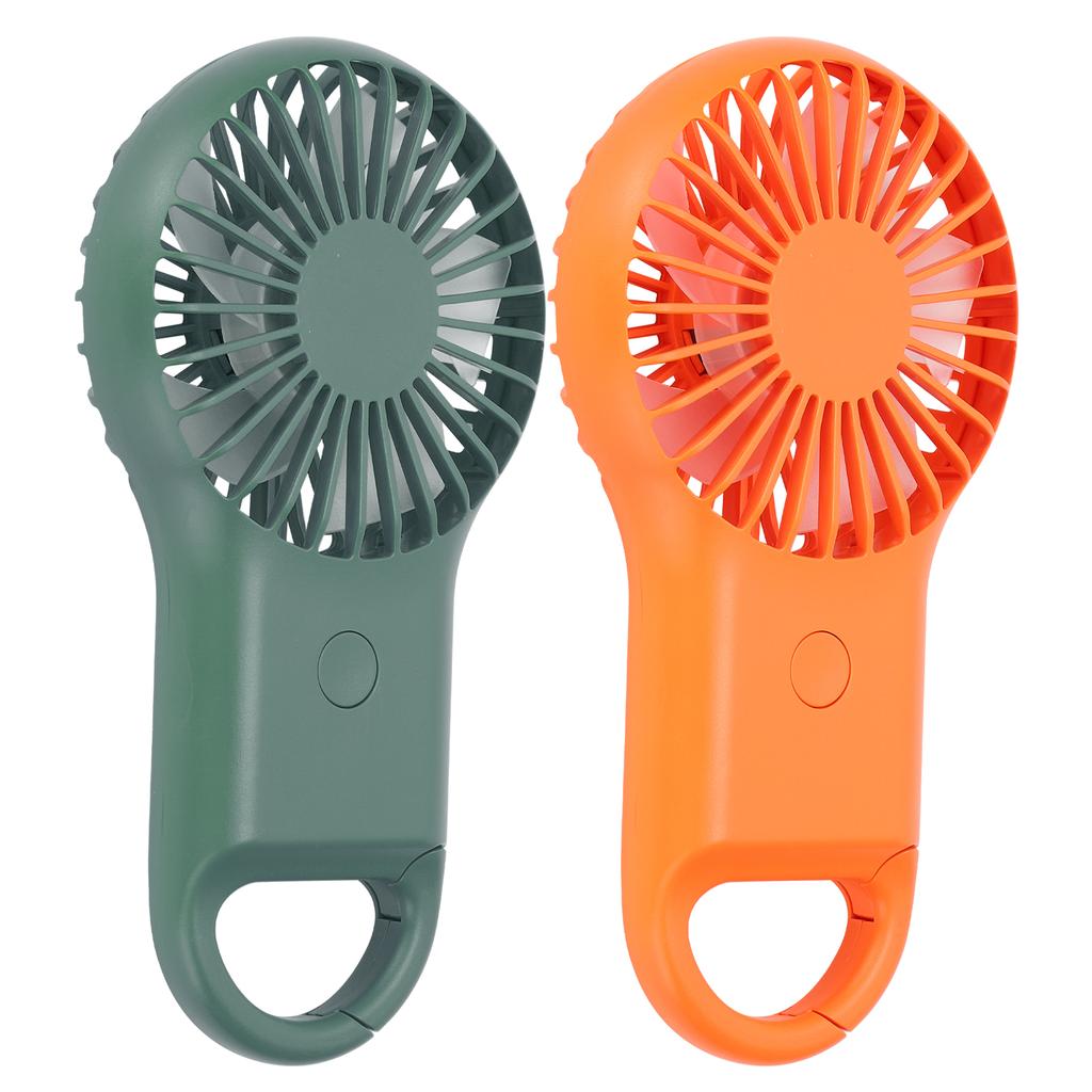 Портативный портативный вентилятор с зарядкой через USB, 3 скорости, регулируемый, мини-модный вентилятор с карабином