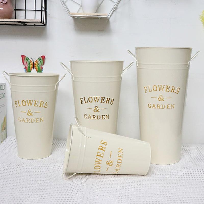 Декоративные металлические ведра, Цветочные магазины, Ведра для сухих цветов, Ведра для пробуждающихся цветов, Цветочные горшки, Кованые железные вазы, Реквизит для фотосъемки