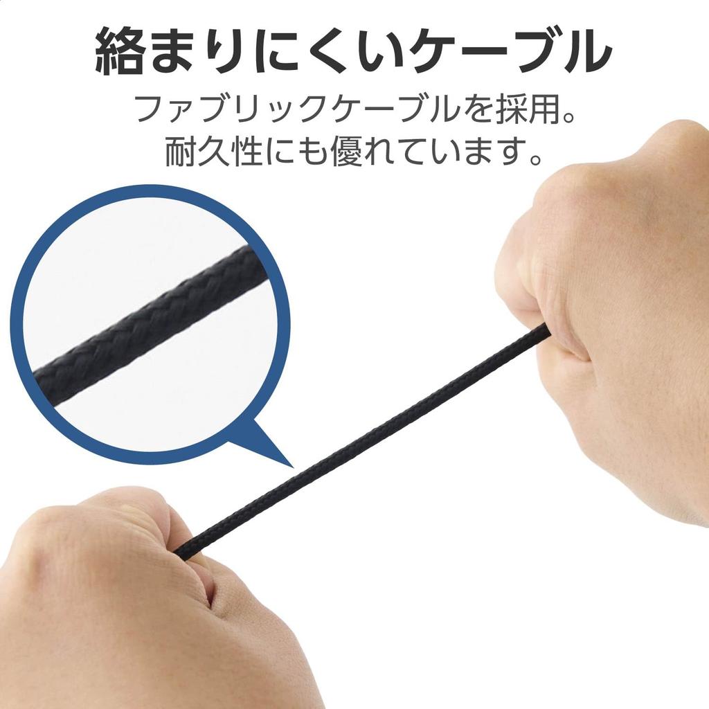 Elecom Проводная гарнитура с USB-микрофоном, одно ухо, легкая, маленькая, с ветрозащитой, с регулятором громкости, черная HS-HP14MUBK