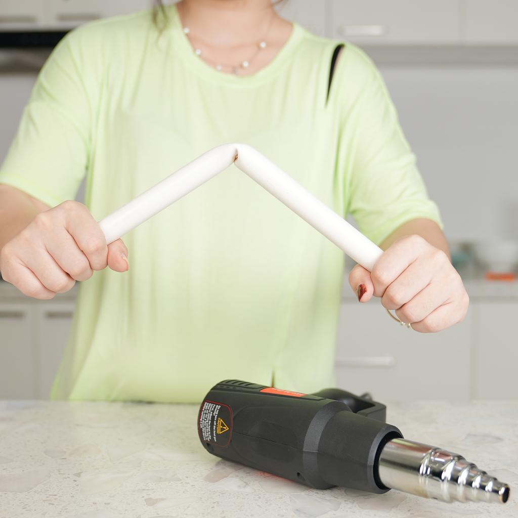 Термофен 1500 Вт с регулируемой температурой 120°F~1200°F 50°C~650°C, мощный термофен с 2 настройками объема воздуха и 5 насадками для поделок