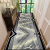 European Luxury Long Corridor Carpet Marble Decoration Living Room Runners Rug Hotel Hall Stairs Passageway Mats Customizable