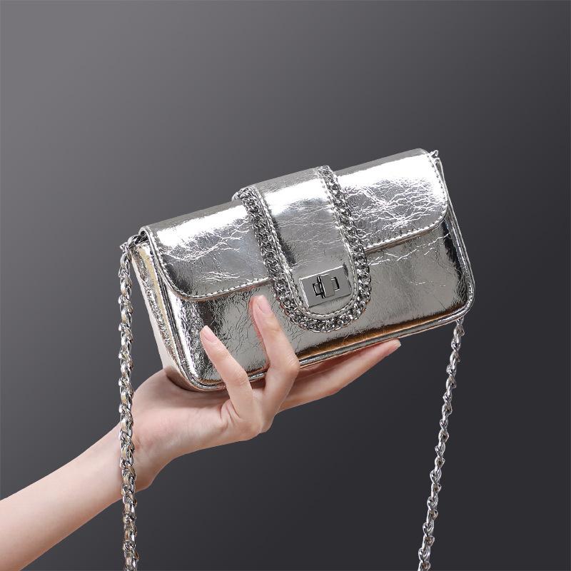 2025 New Autumn Winter Crossbody Bag Chain Saddle Bag Mini Underarm Bag Fashion Versatile Women's Bag