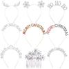 European & American Patchwork Christmas Headband - MERRY CHRISTMAS Hair Accessory